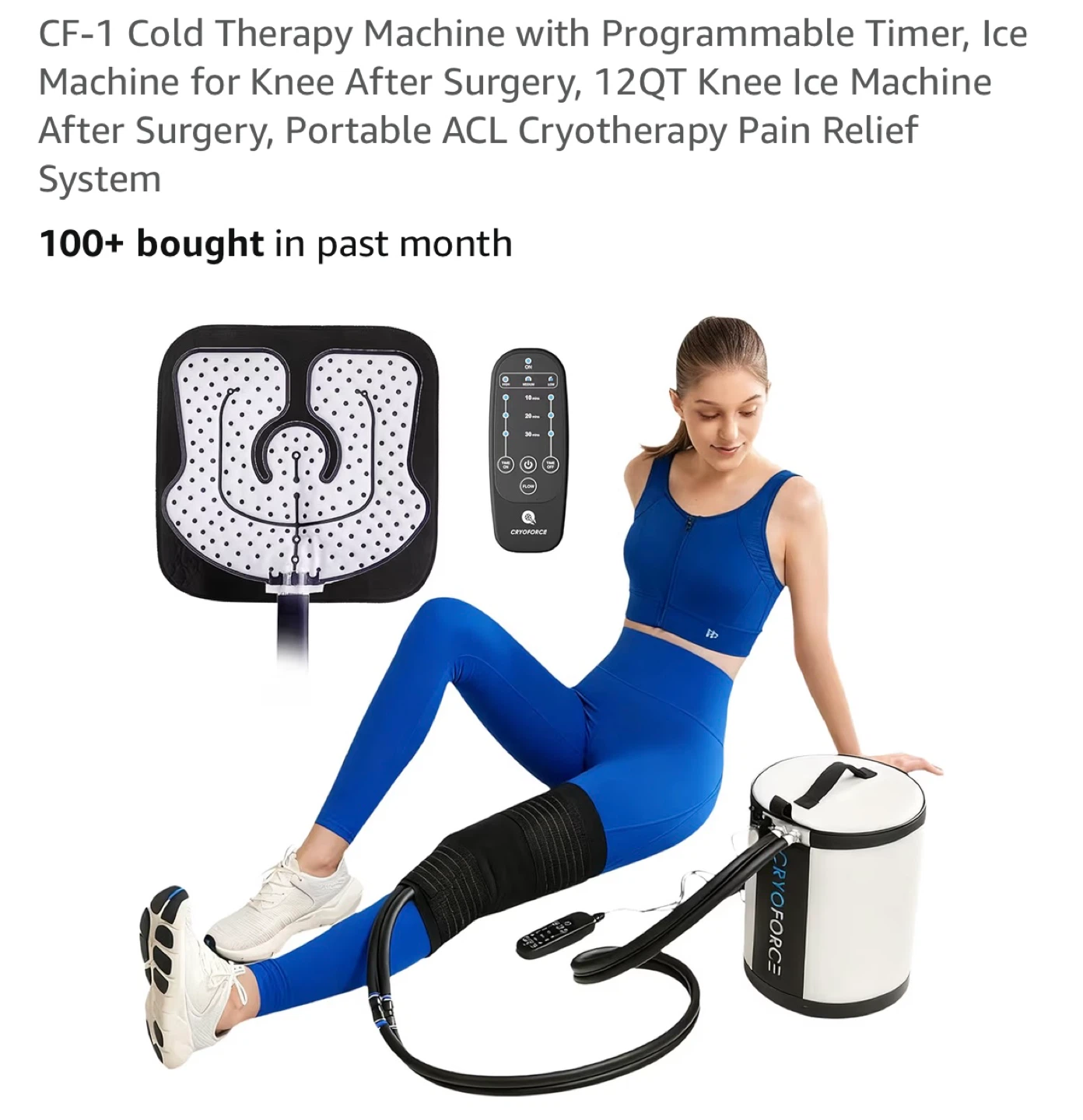 CryoForce CF-1 Cold Therapy System for Knee Pain Relief