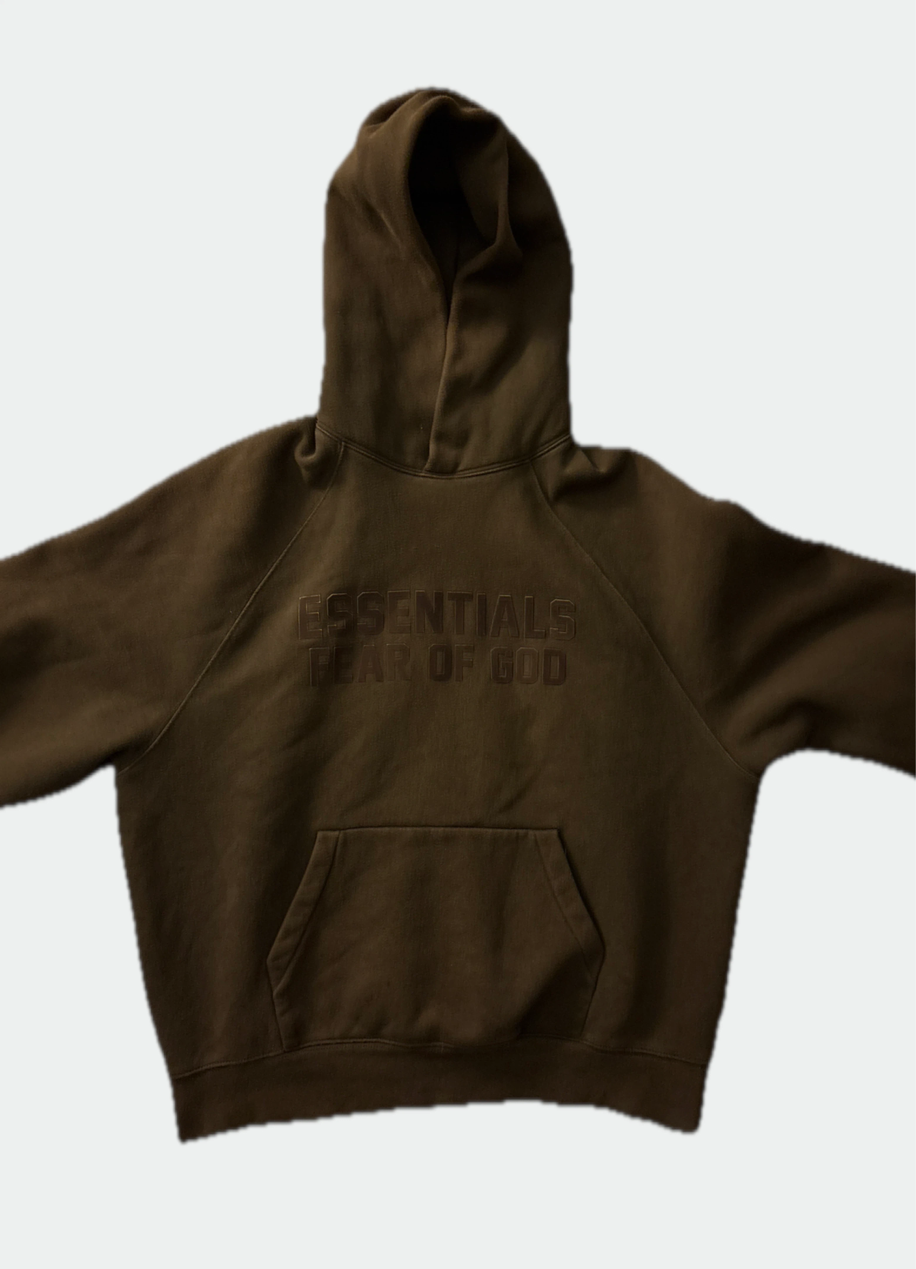 Fear of God Essentials Raglan Hoodie - Brown
