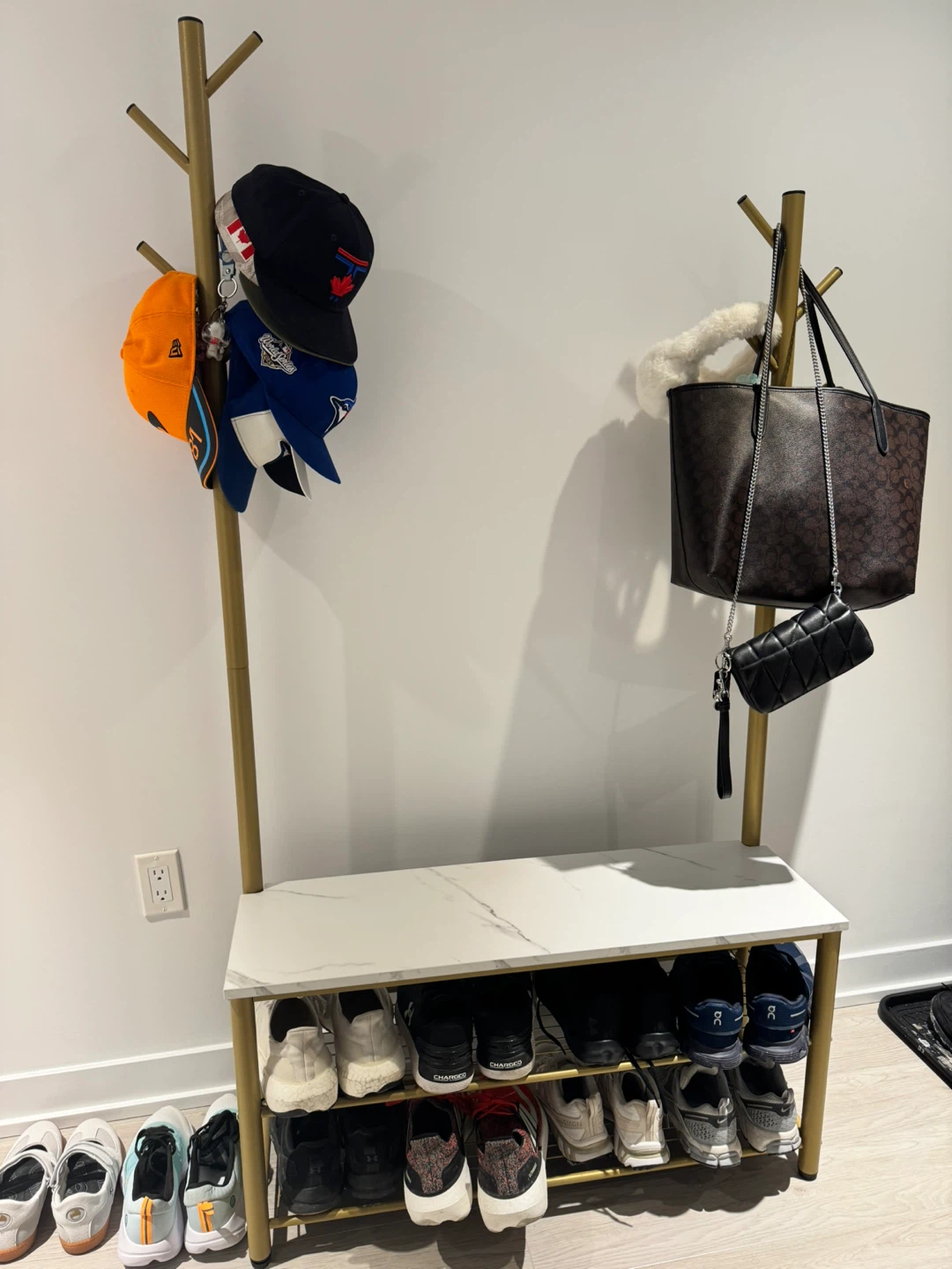 Entryway Bench with Coat Rack 🥕 - photo 2