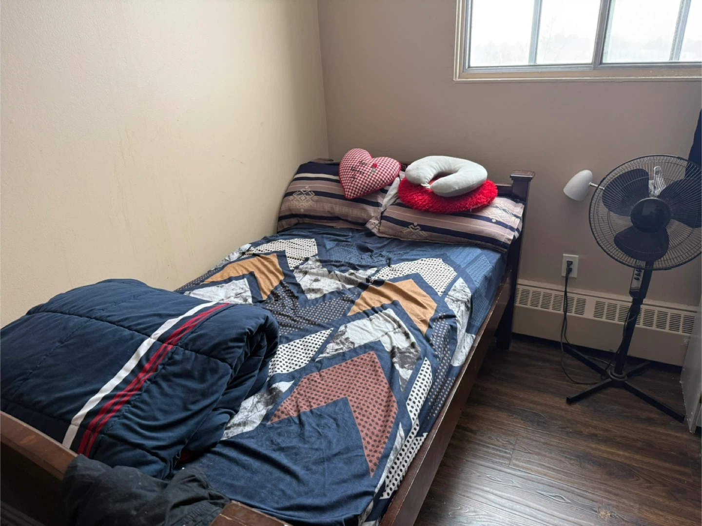Wooden Twin Bed Frame with Mattress - photo 3
