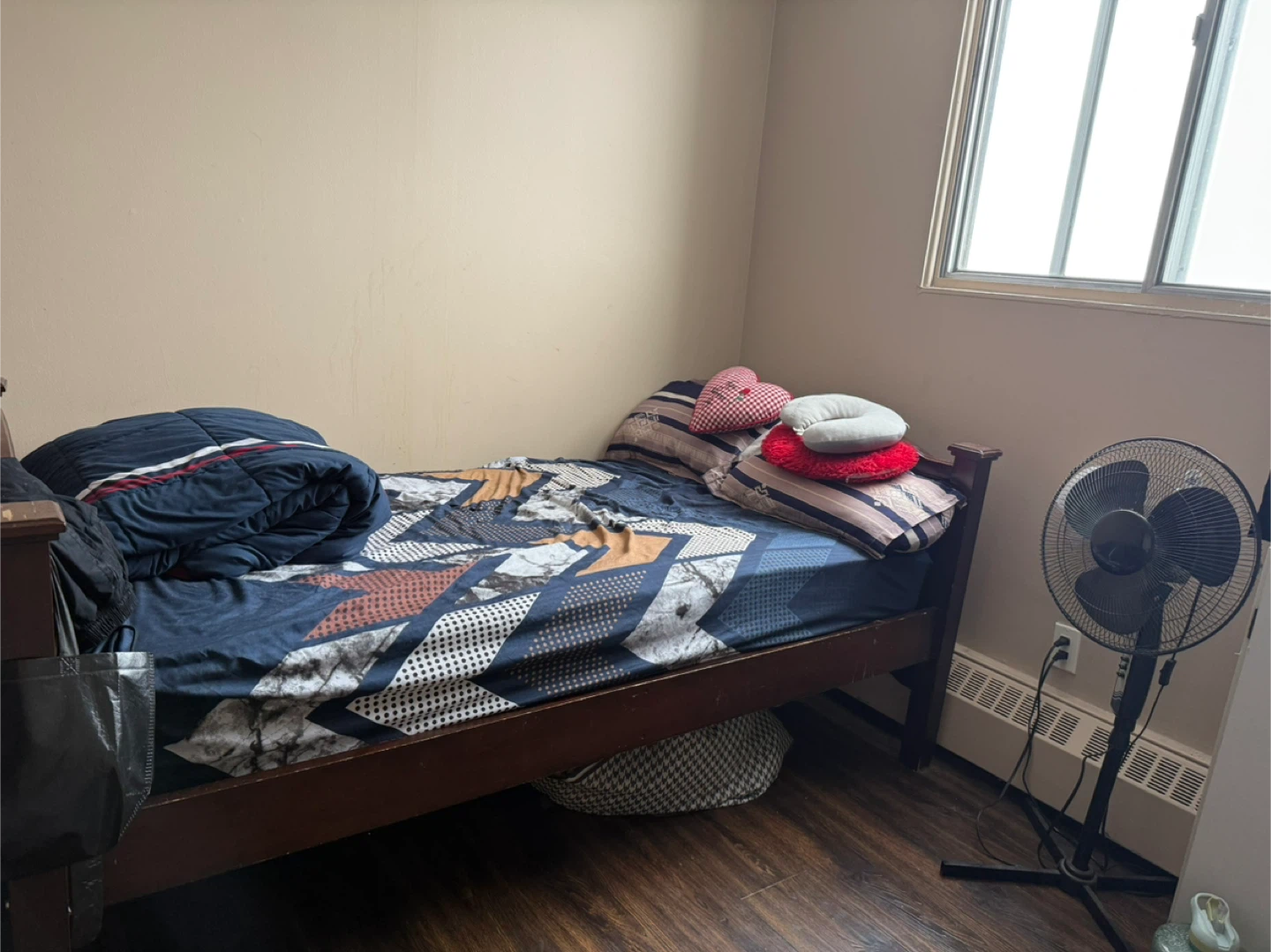 Wooden Twin Bed Frame with Mattress - photo 2