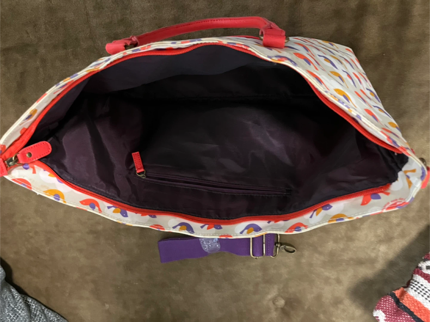 My Little Shoebox Weekender Bag with Bird Print - photo 3