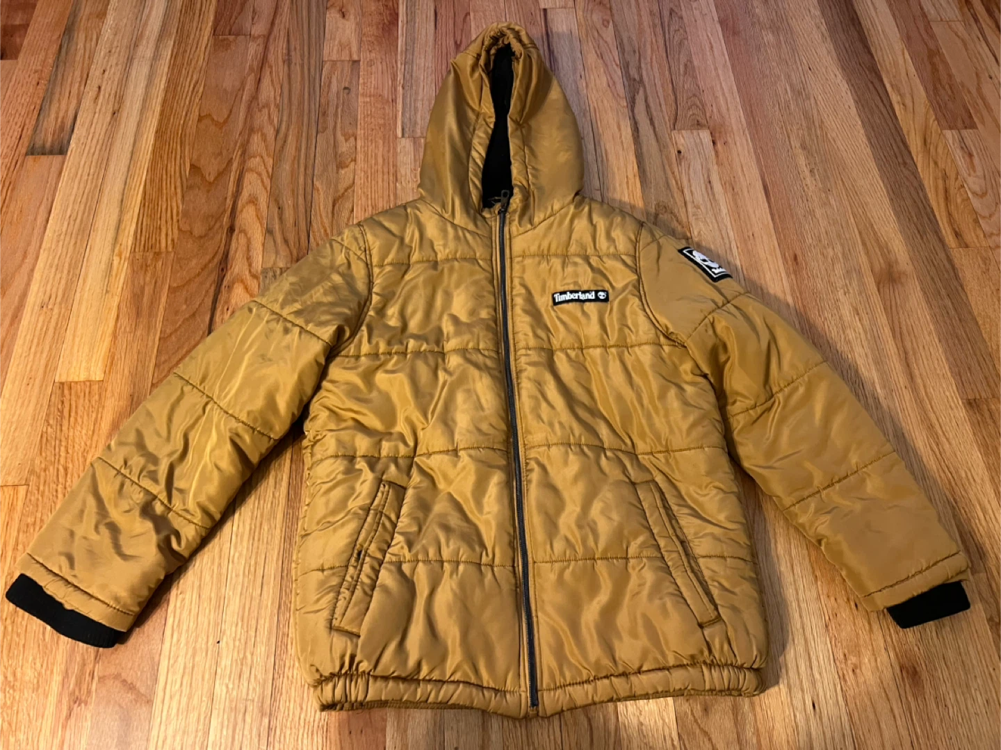 Timberland Hooded Puffer Jacket - Gold