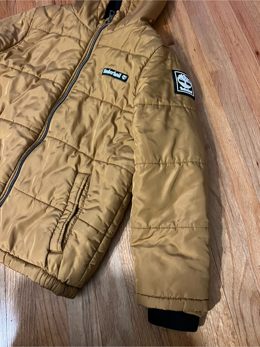 Timberland Hooded Puffer Jacket - Gold - photo 3