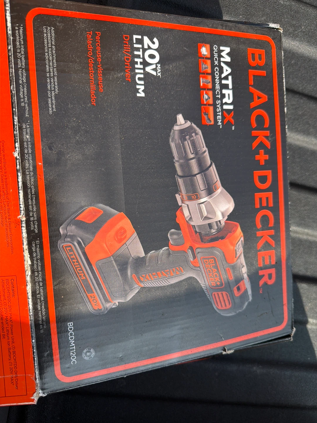 Black+Decker Matrix 20V MAX Power Drill/Driver