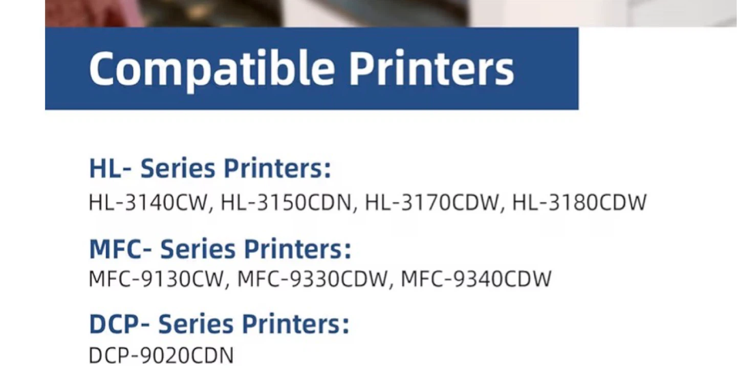 4 Pack TN221 TN225 Toner Cartridges for Brother Printers - photo 2