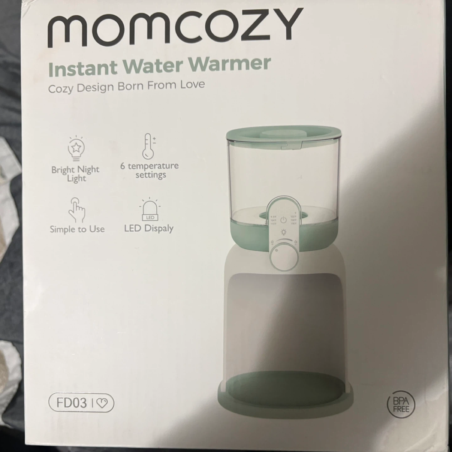 Momcozy Instant Water Warmer with 6 Temperature Settings