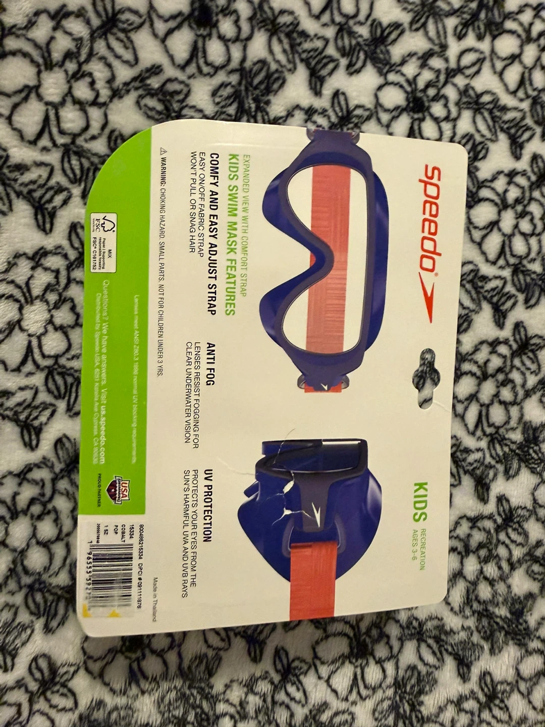 Speedo Kids Swim Mask Goggles Ages 3-6 - photo 2