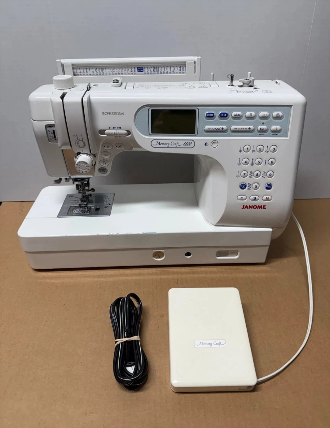 Janome Memory Craft 6600 Professional Sewing Machine