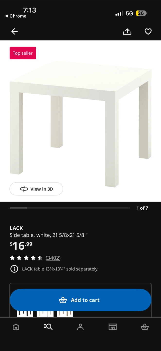 IKEA Desk Table and Lack Side Table - photo 4