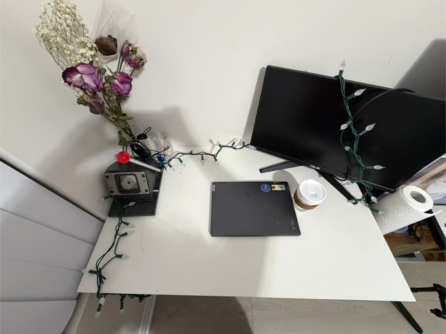 IKEA Desk Table and Lack Side Table - photo 2