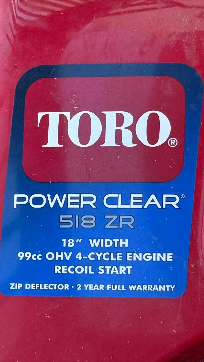 Toro Power Clear 518 ZR Snow Blower