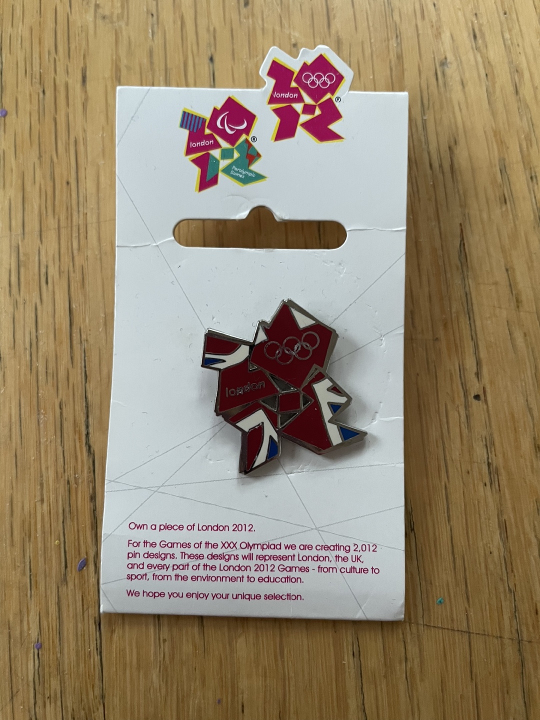 London 2012 Olympic Pin