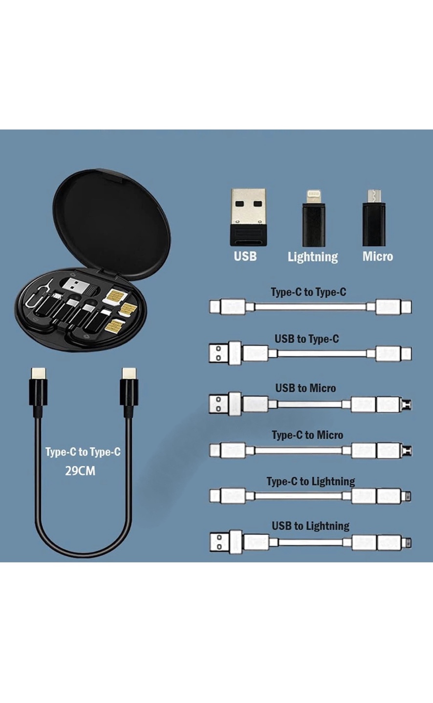 5-in-1 Universal Charging Cable Kit with SIM Ejector - photo 3