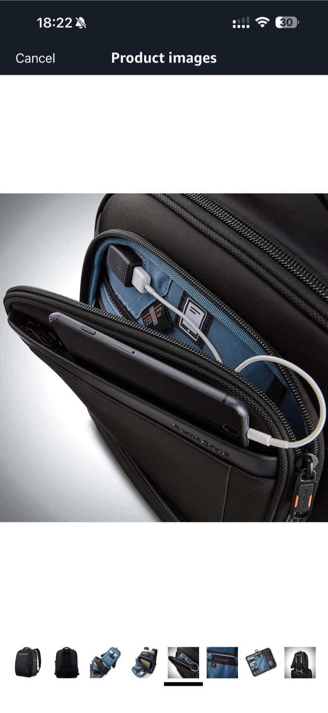 Samsonite Black Backpack with Laptop Compartment - photo 5
