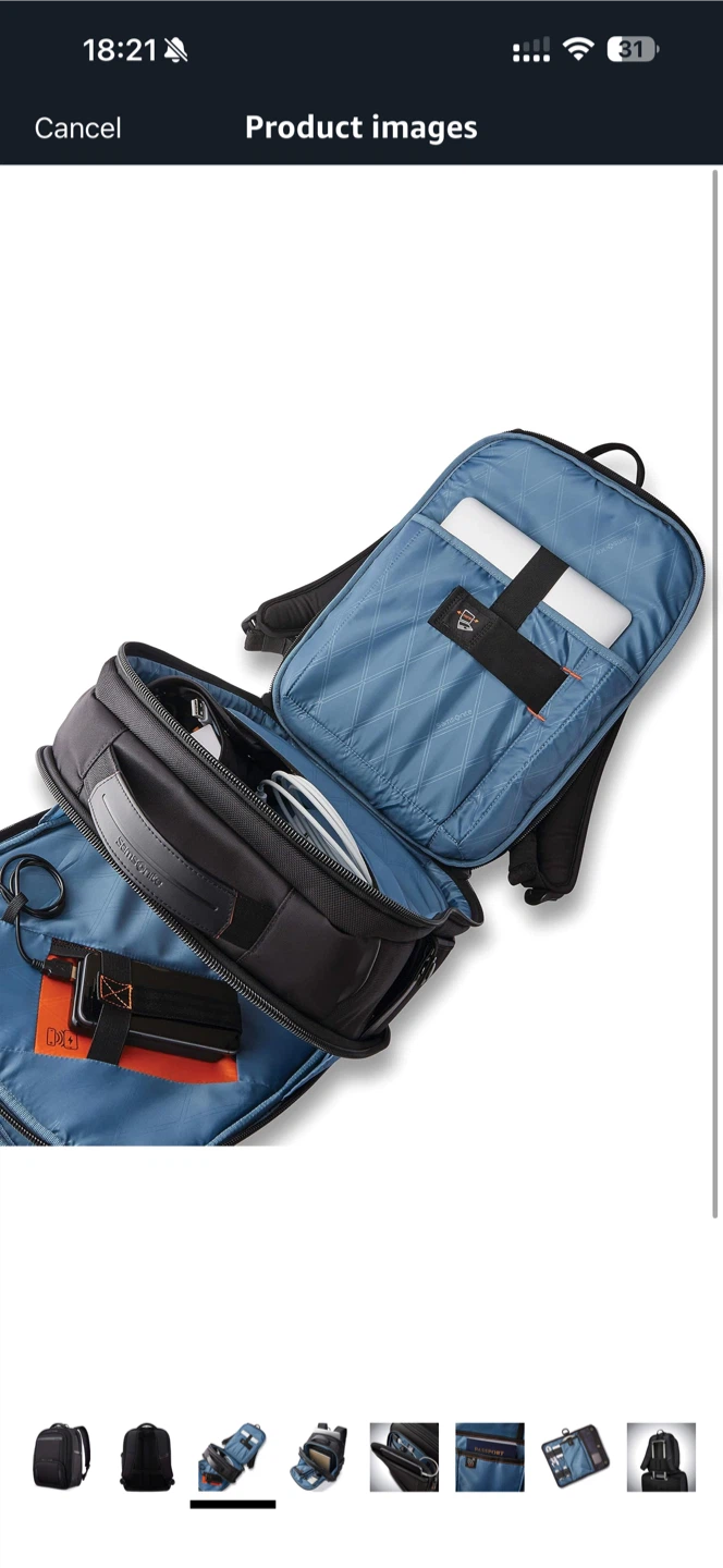 Samsonite Black Backpack with Laptop Compartment - photo 3