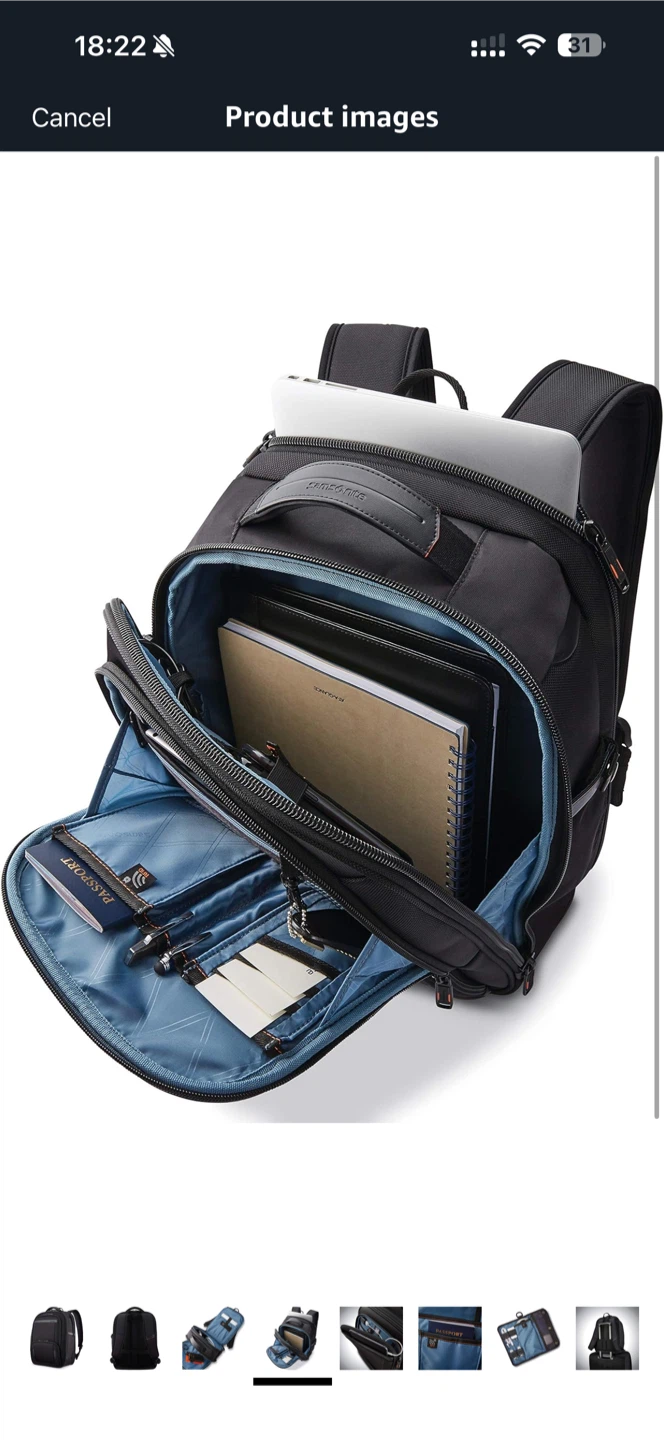 Samsonite Black Backpack with Laptop Compartment - photo 4