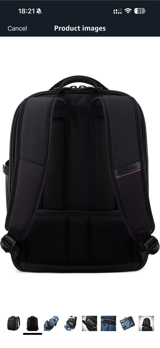Samsonite Black Backpack with Laptop Compartment - photo 2