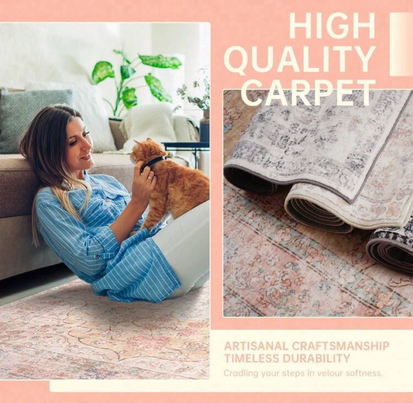 High Quality Vintage Style Area Rug - photo 2
