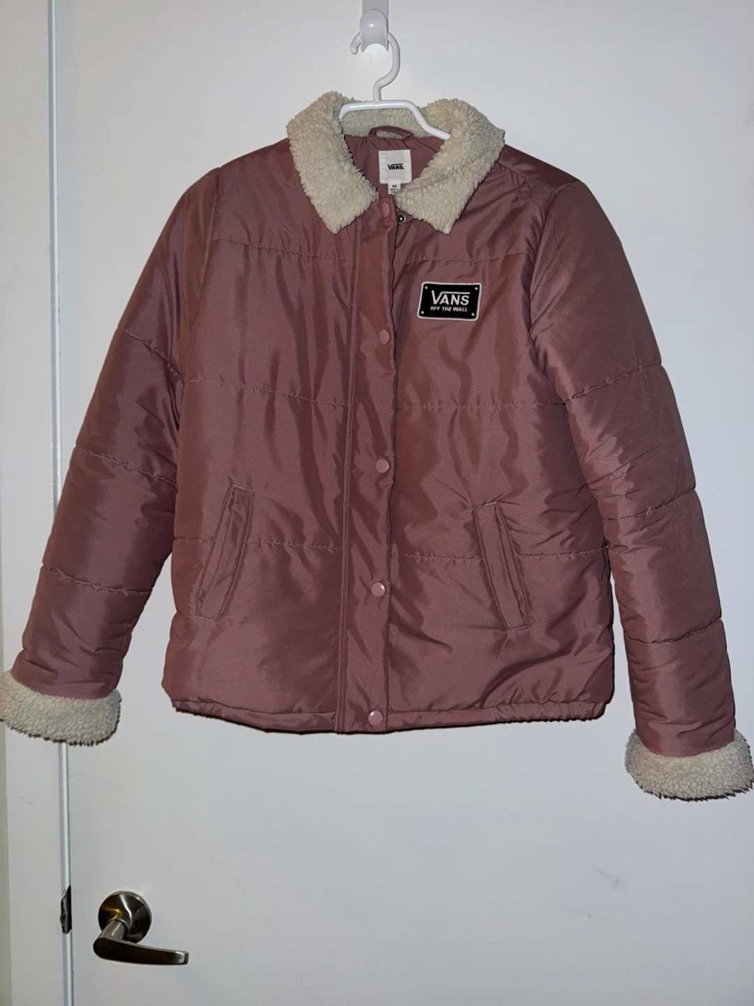 Vans Fawner Puffer Jacket/Sherpa Collar - Size XS