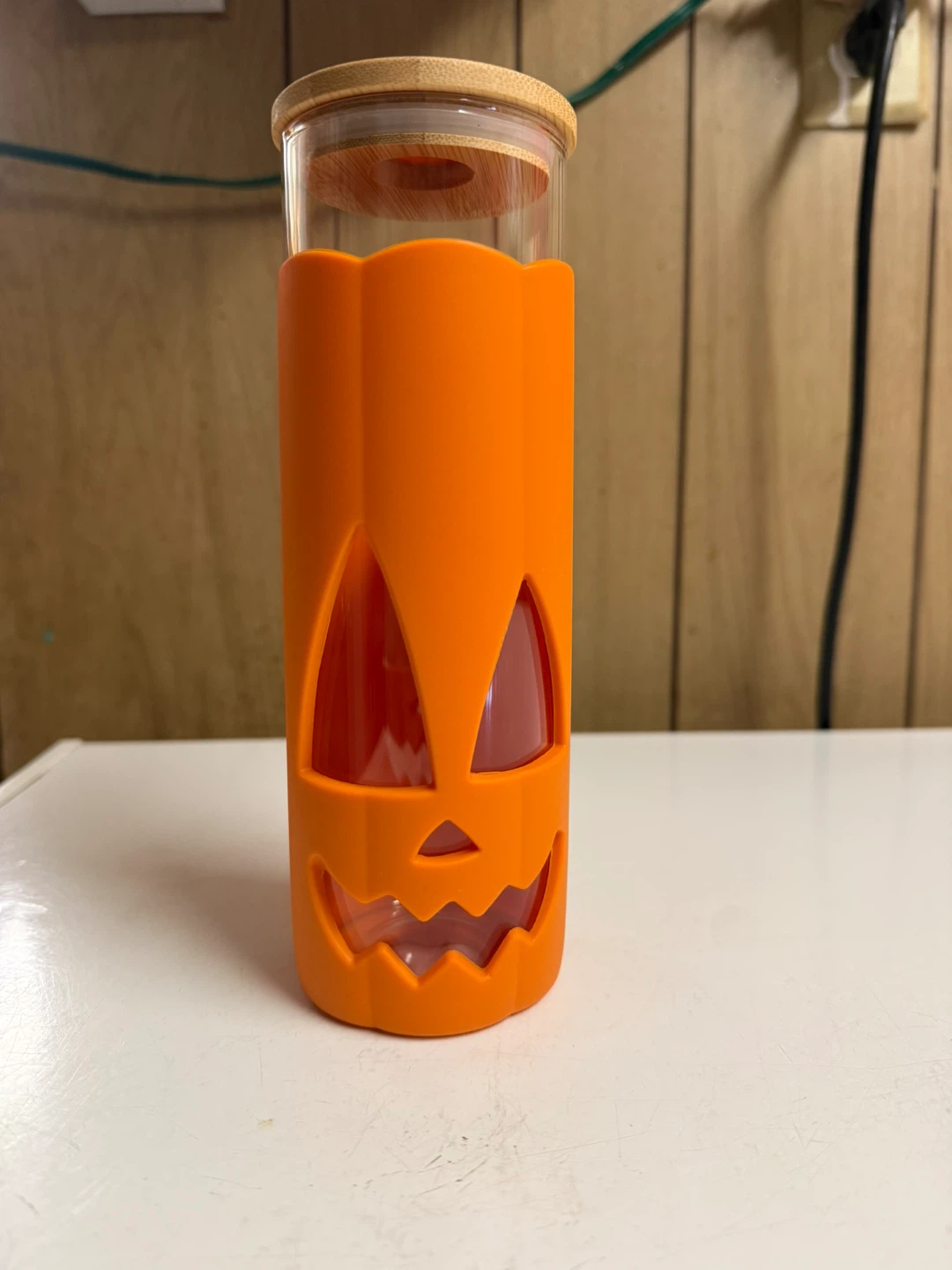 Ototo Jack-O-Cup Tumbler with Straw - Halloween Pumpkin Design
