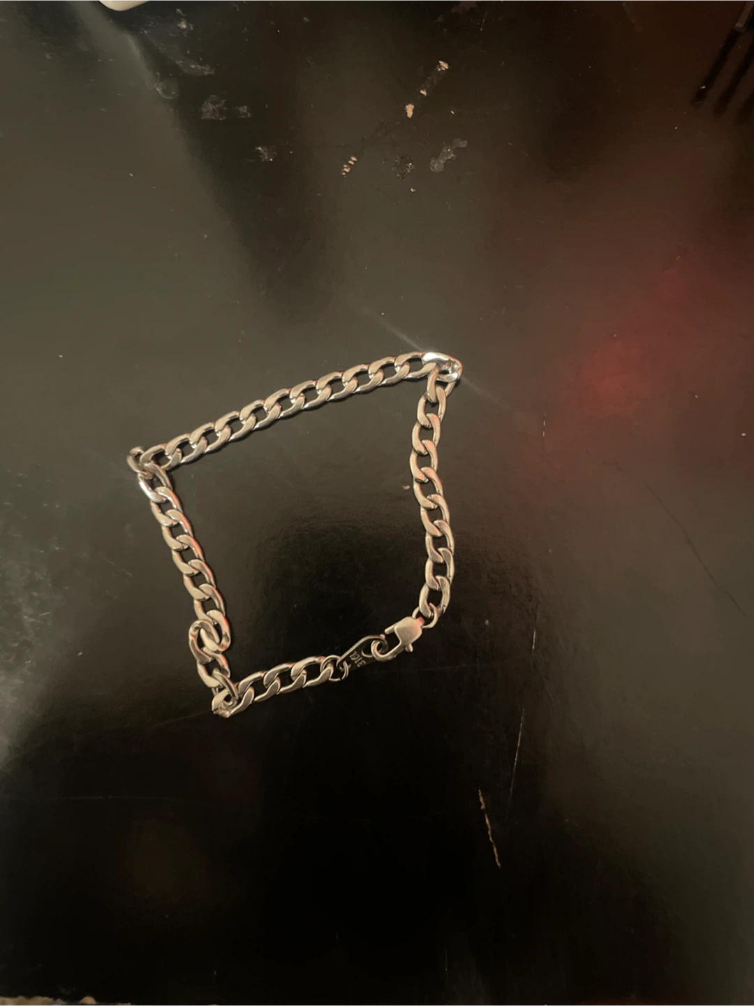Silver Curb Chain Bracelet