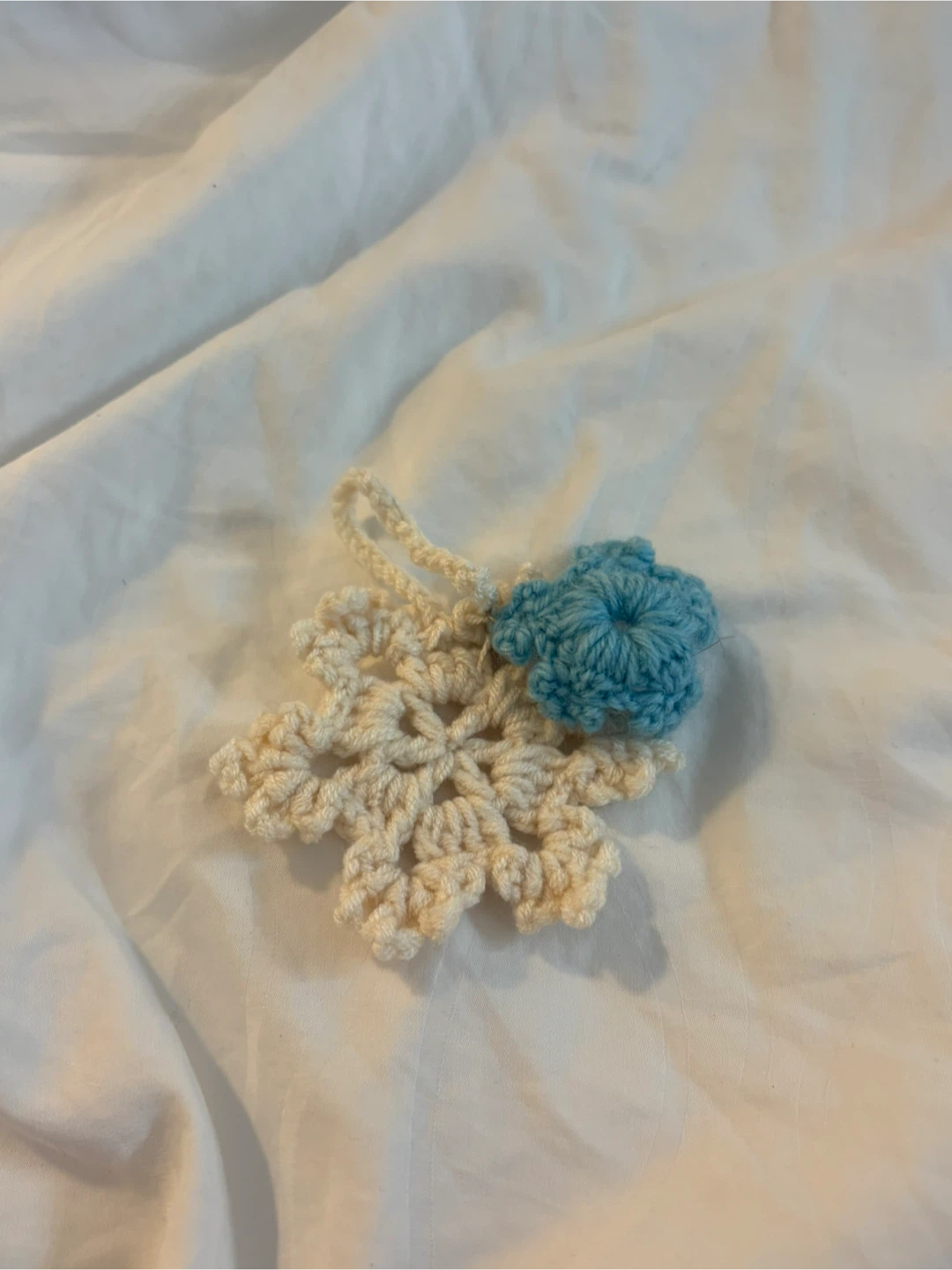 Crocheted Snowflake Ornaments (Set of 2)