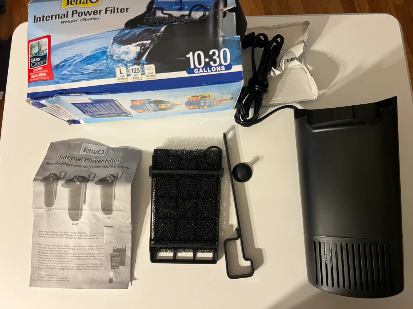 Tetra Internal Power Filter for 10-30 Gallon Aquariums
