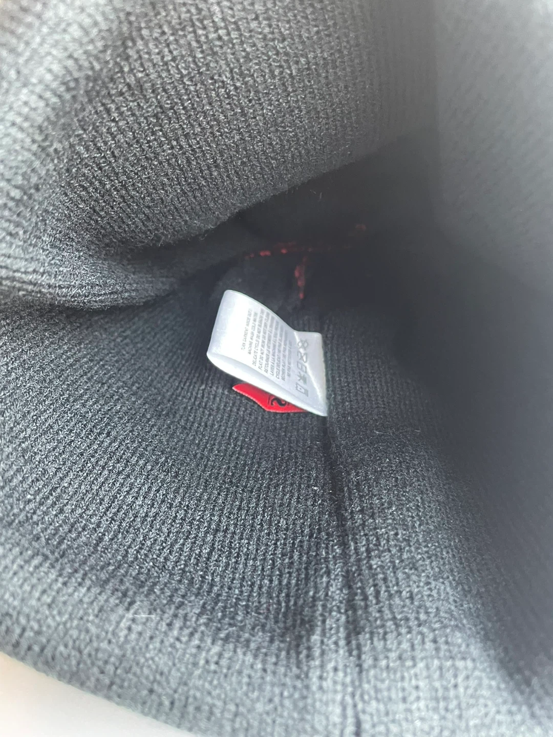 Black Beanie with Red Flames and Devil Design - photo 3