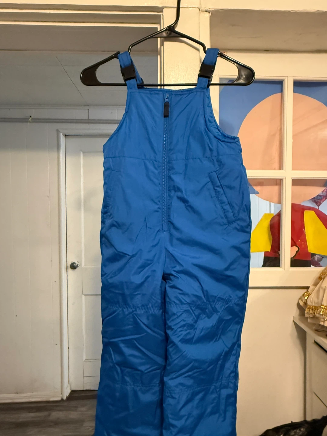 Sonic The Hedgehog Blue Snow Bib Overalls M5/6