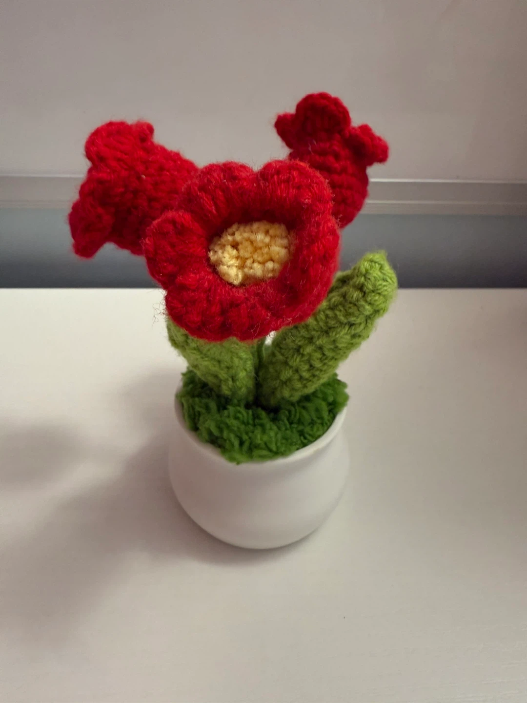 Handmade Crochet Potted Flowers