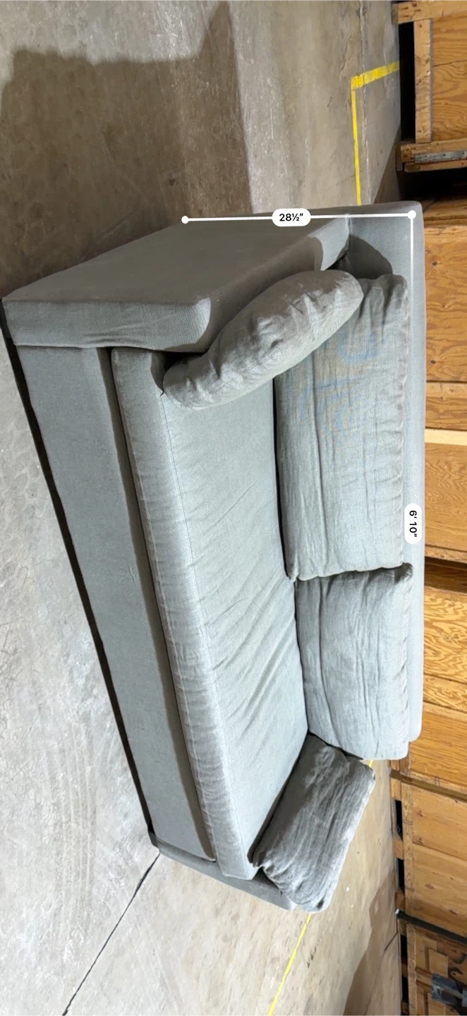 Gray Sofa with Pillows - photo 5