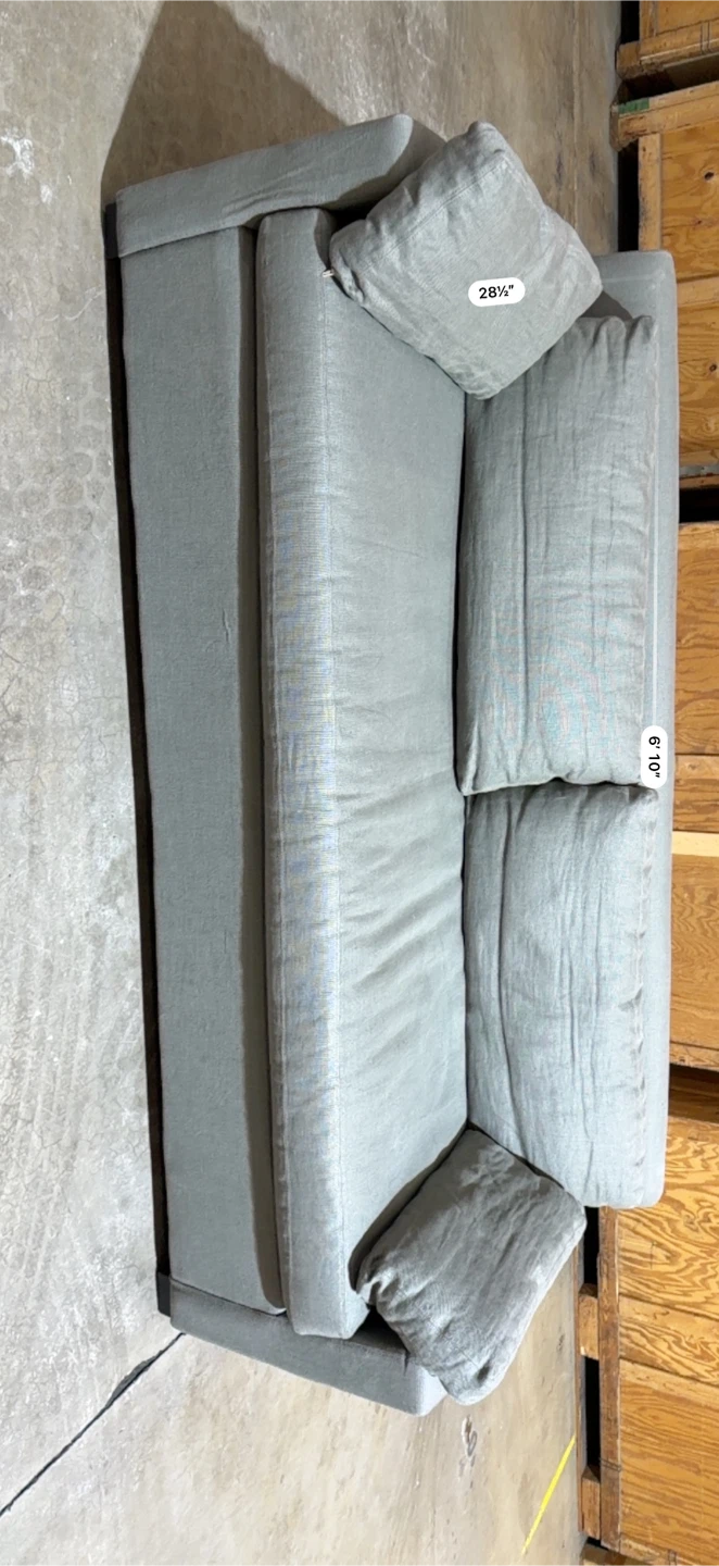 Gray Sofa with Pillows - photo 4