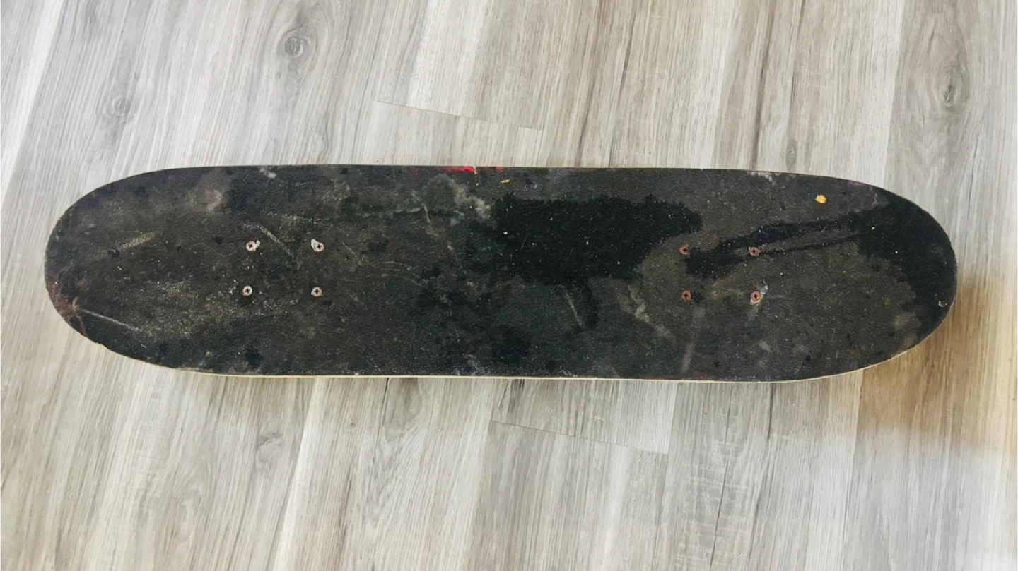 SSG Skateboard with Flame Design