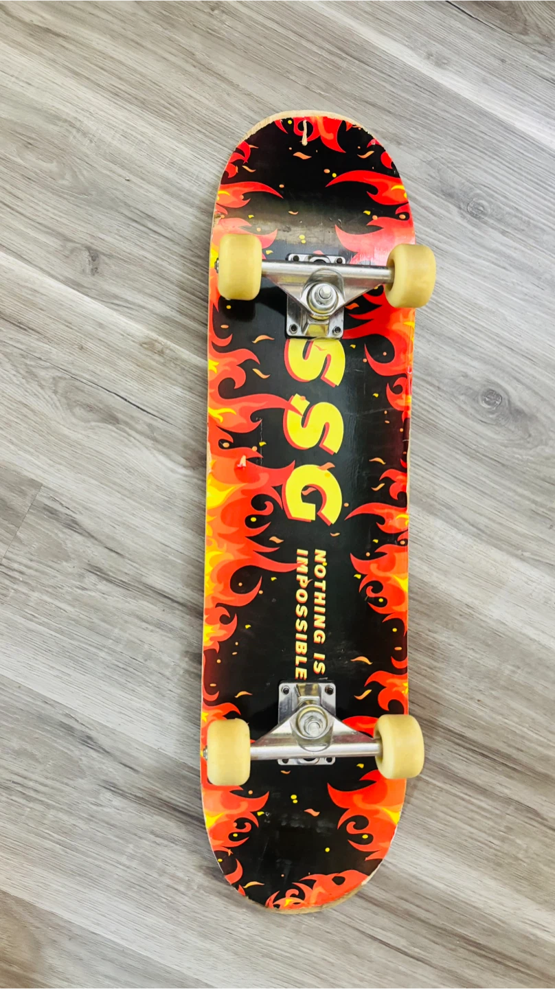SSG Skateboard with Flame Design - photo 3