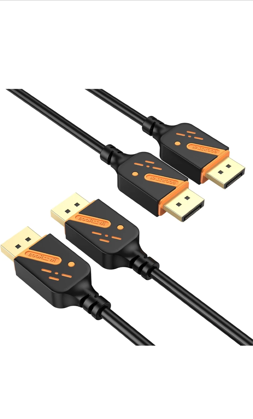 2 x 4K DisplayPort 1.2 Cables - 21.6Gbps - photo 2