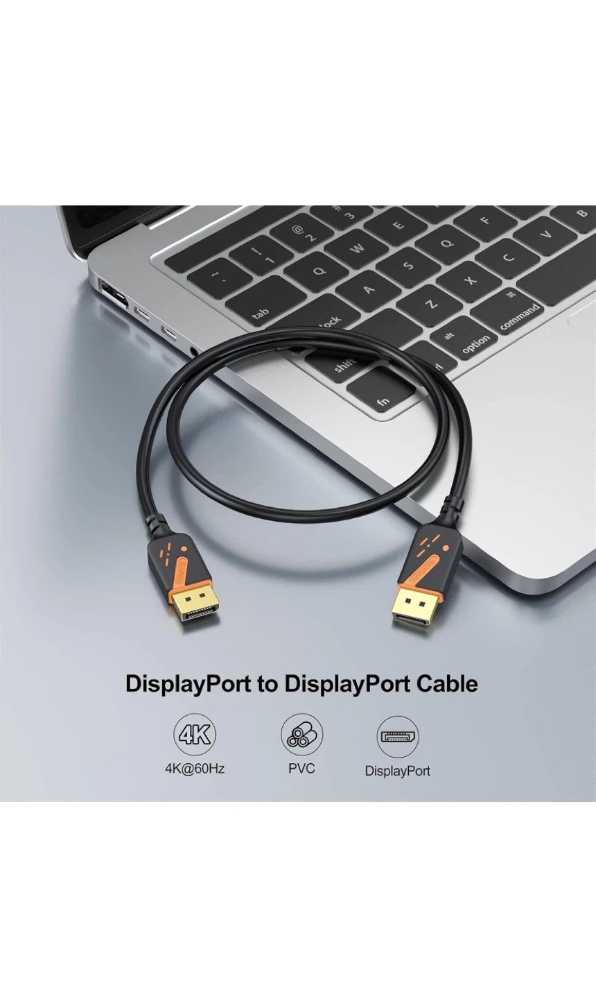 2 x 4K DisplayPort 1.2 Cables - 21.6Gbps - photo 5