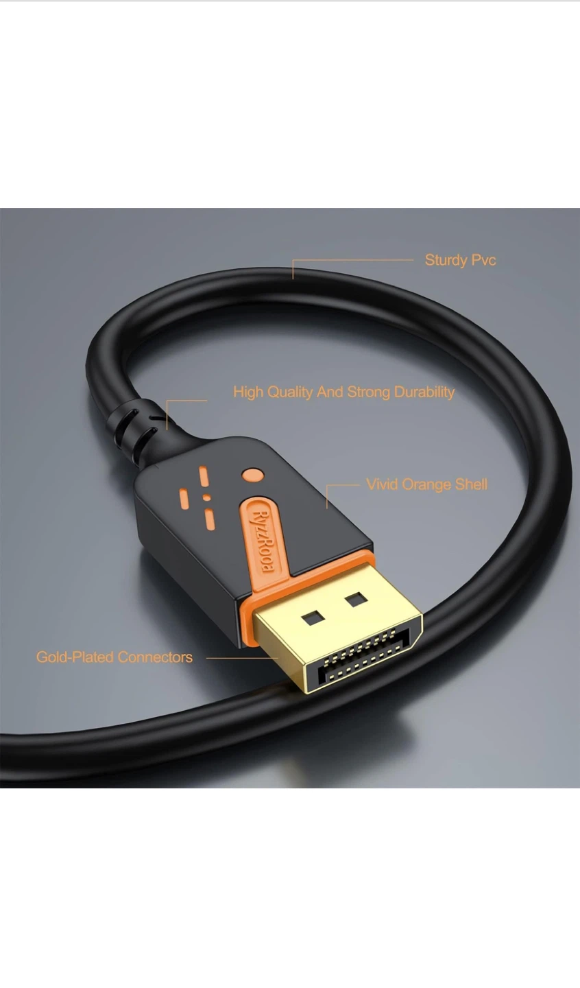 2 x 4K DisplayPort 1.2 Cables - 21.6Gbps - photo 4