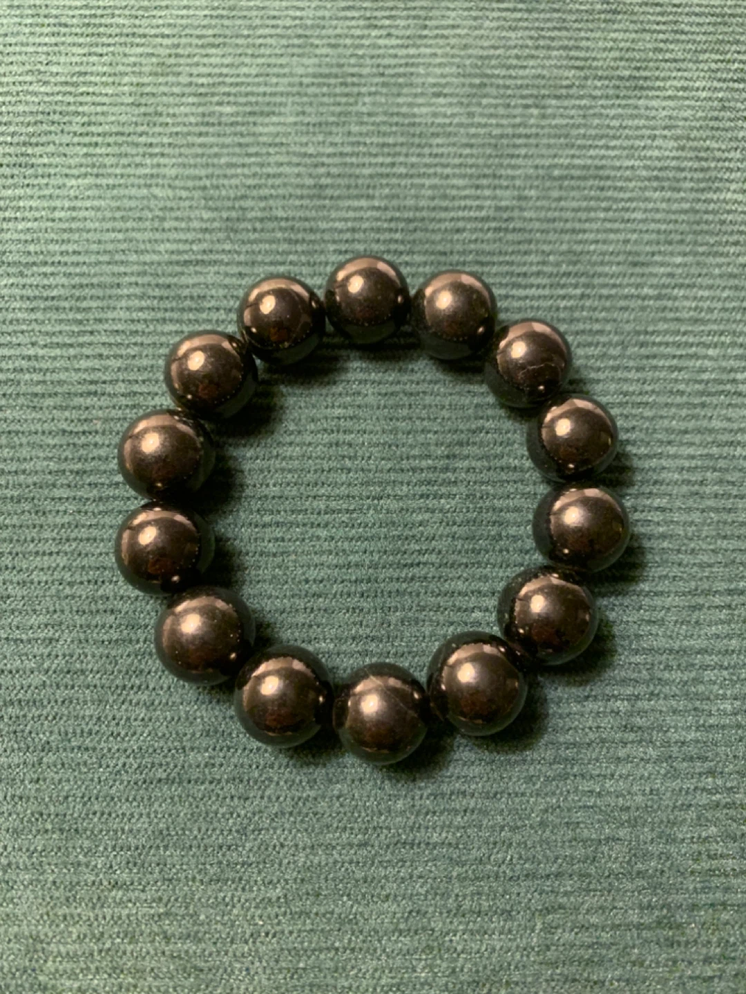 Large 15.9mm Burmese Wuji Jadeite Bracelet