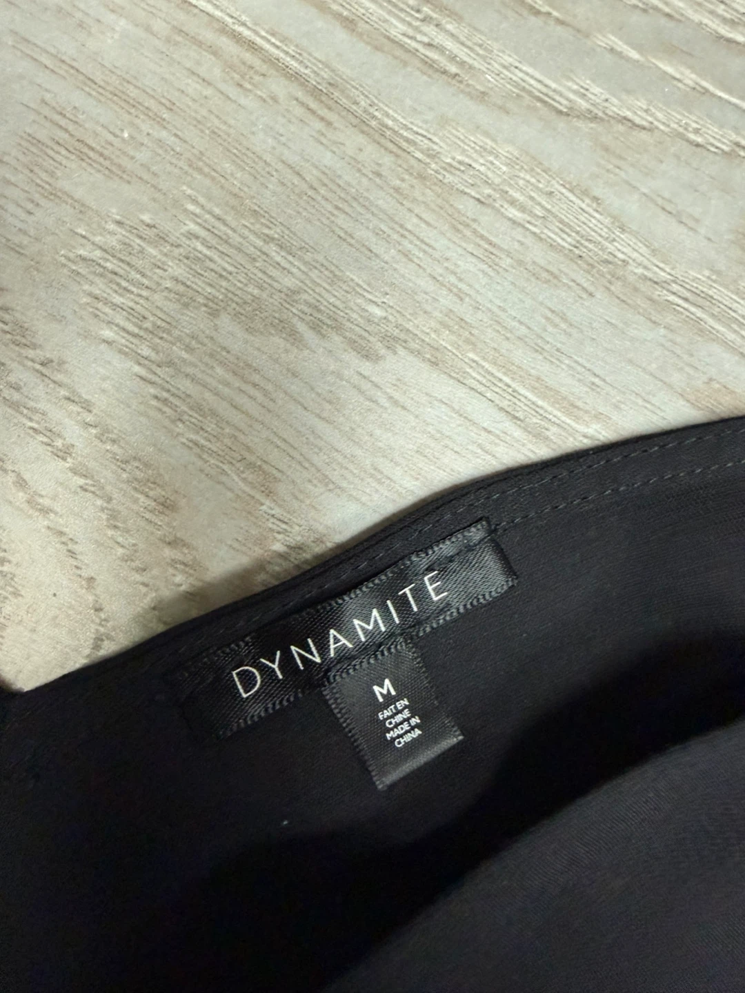 DYNAMITE Black Button-Front Camisole - photo 2
