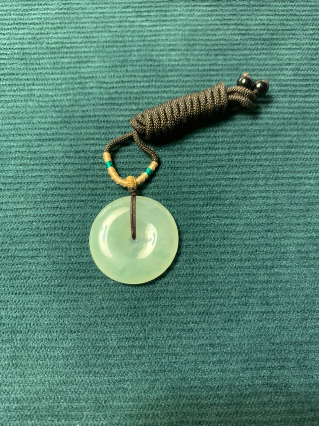 30mm Icy Burmese Jadeite Ping An Kou