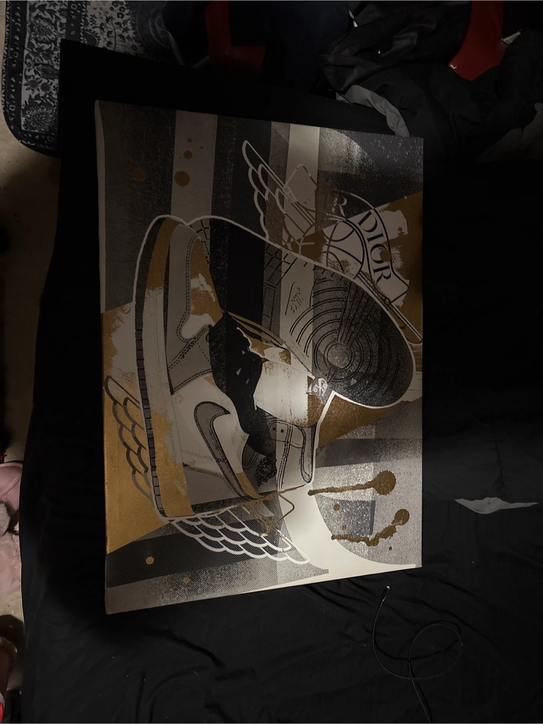 Air Jordan Dior Art Print Canvas