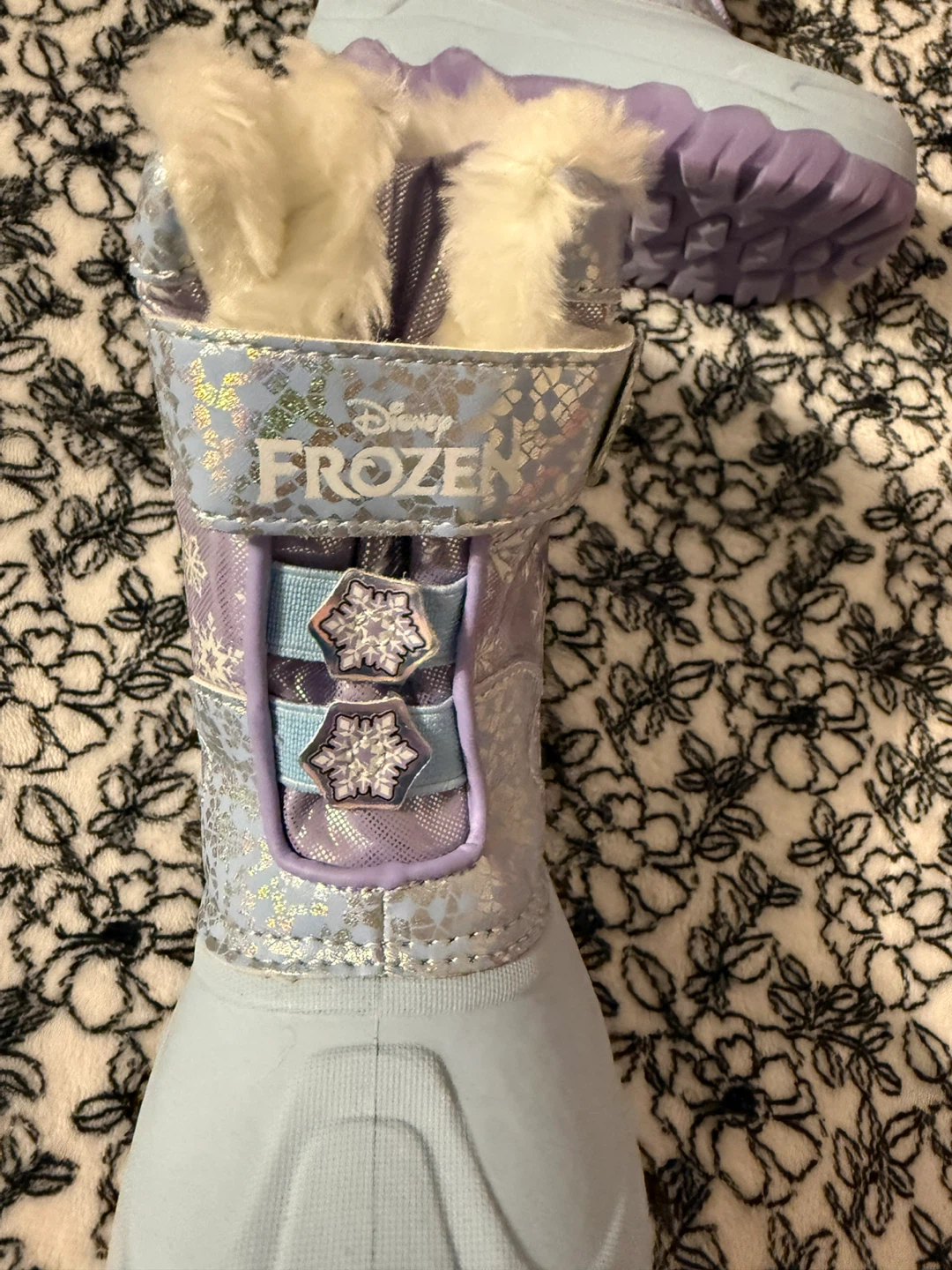 Kids Frozen Elsa & Anna Winter Boots Size 12 - photo 3