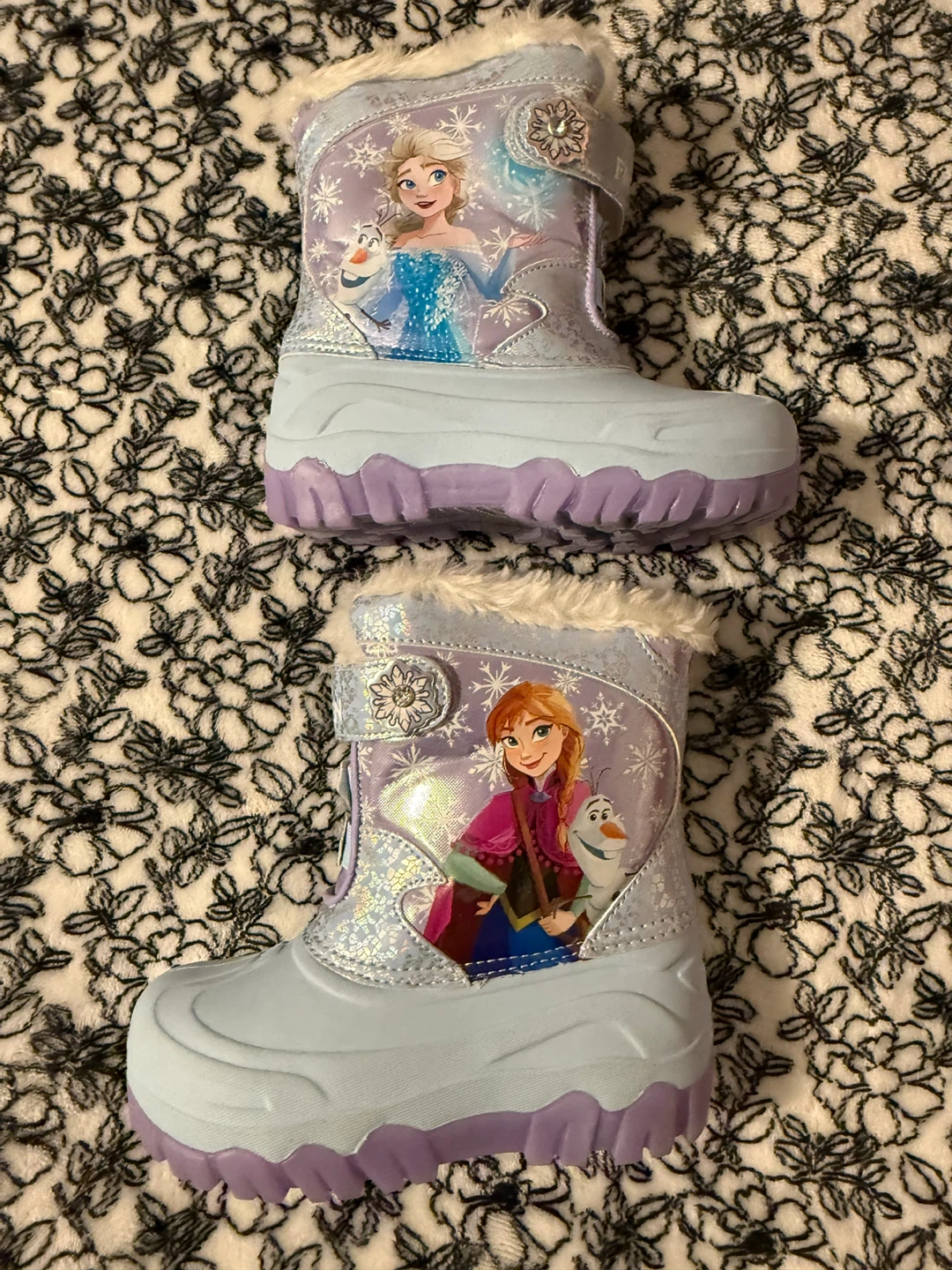 Kids Frozen Elsa & Anna Winter Boots Size 12