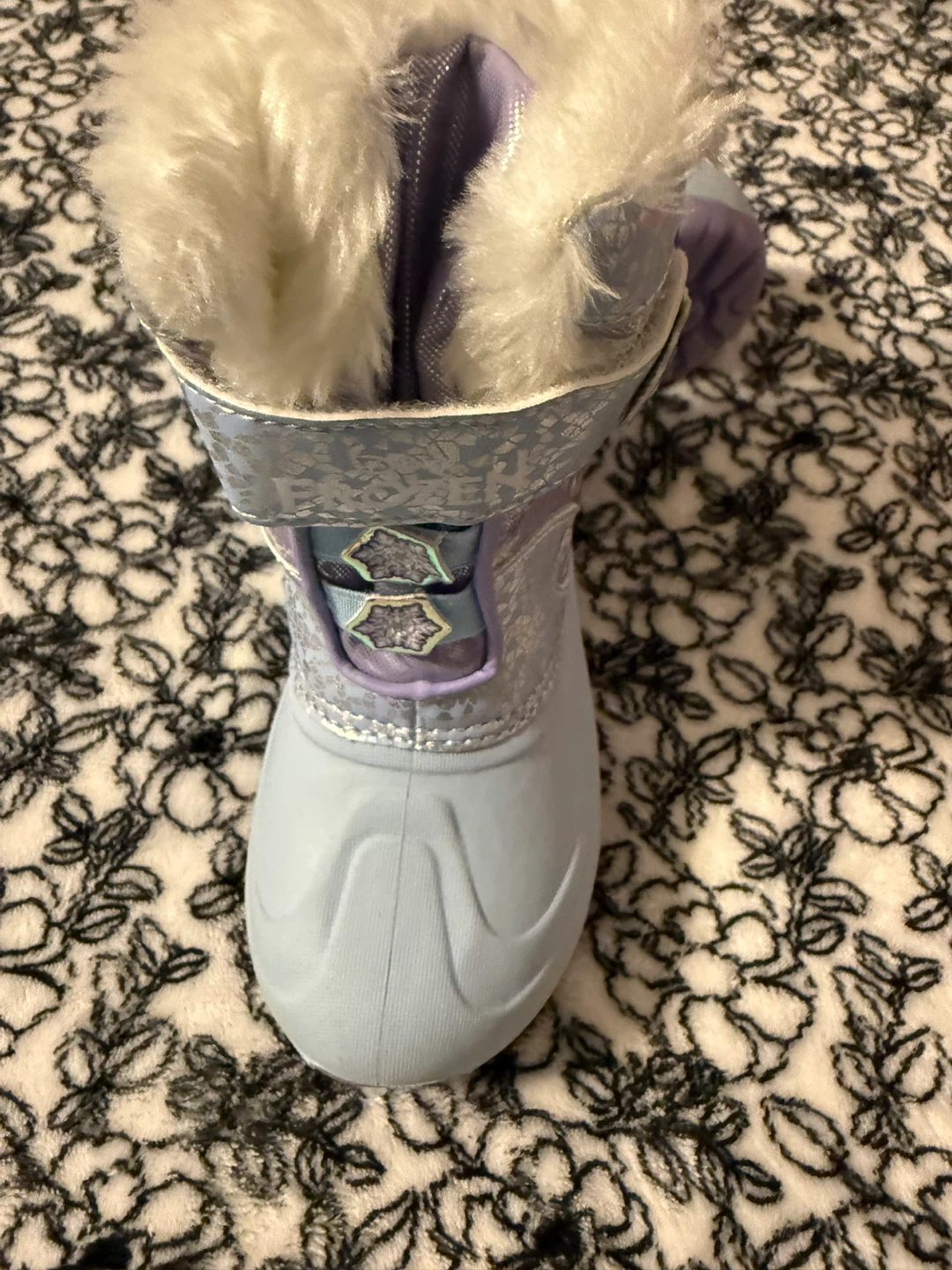 Kids Frozen Elsa & Anna Winter Boots Size 12 - photo 2