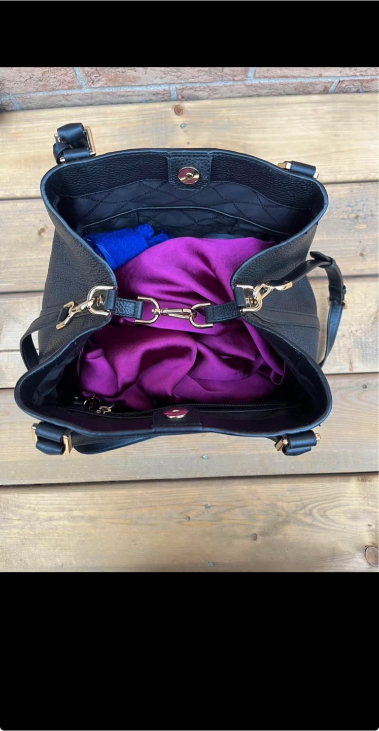 Michael Kors Black Leather Satchel Handbag - photo 3