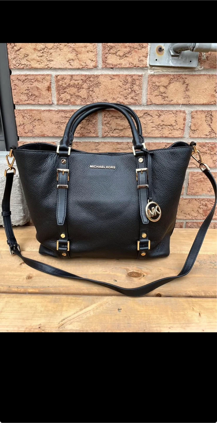 Michael Kors Black Leather Satchel Handbag - photo 4