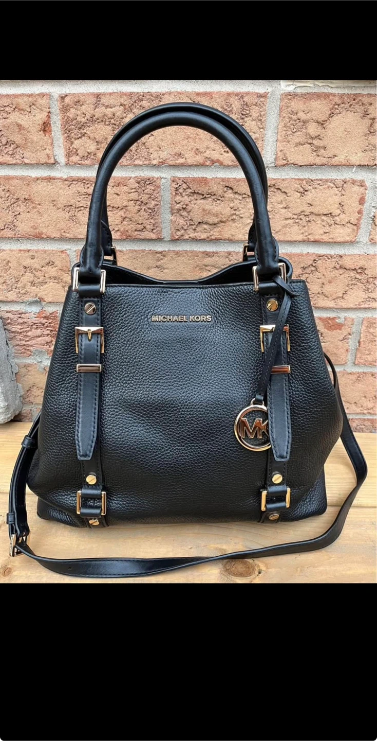 Michael Kors Black Leather Satchel Handbag - photo 2