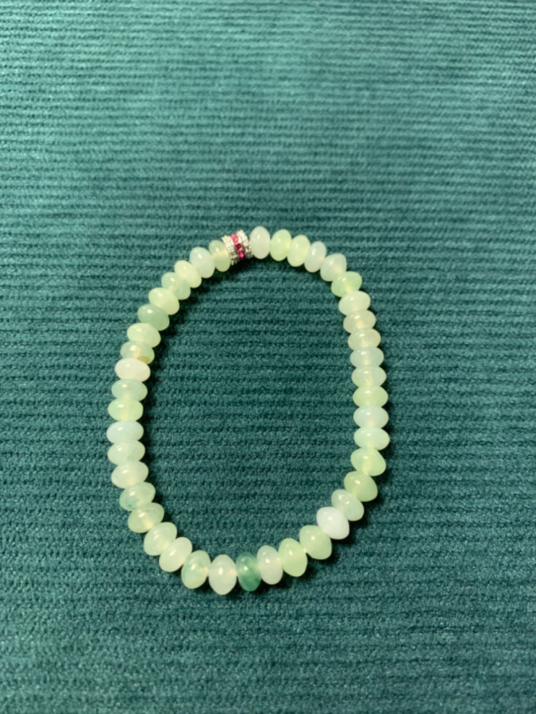 Certified Grade A Burmese Jadeite Abacus Bracelet