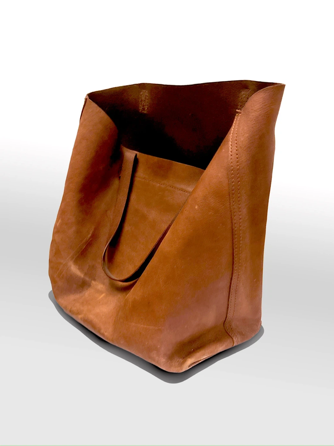 Brown Leather Tote Bag - photo 2